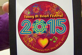 Admission button for Young at Heart Festival is unveiled