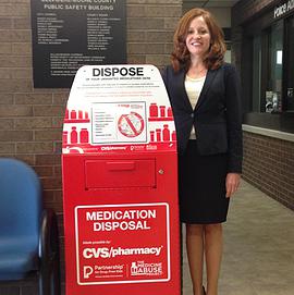 Drug collection bin placed at Public Safety Building