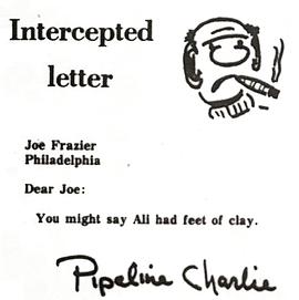 Intercepted letter: Je suis Pipeline Charlie
