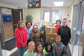 Winnebago School District donates 3,400 books to Crusader Clinic