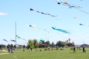 Family kite fly
