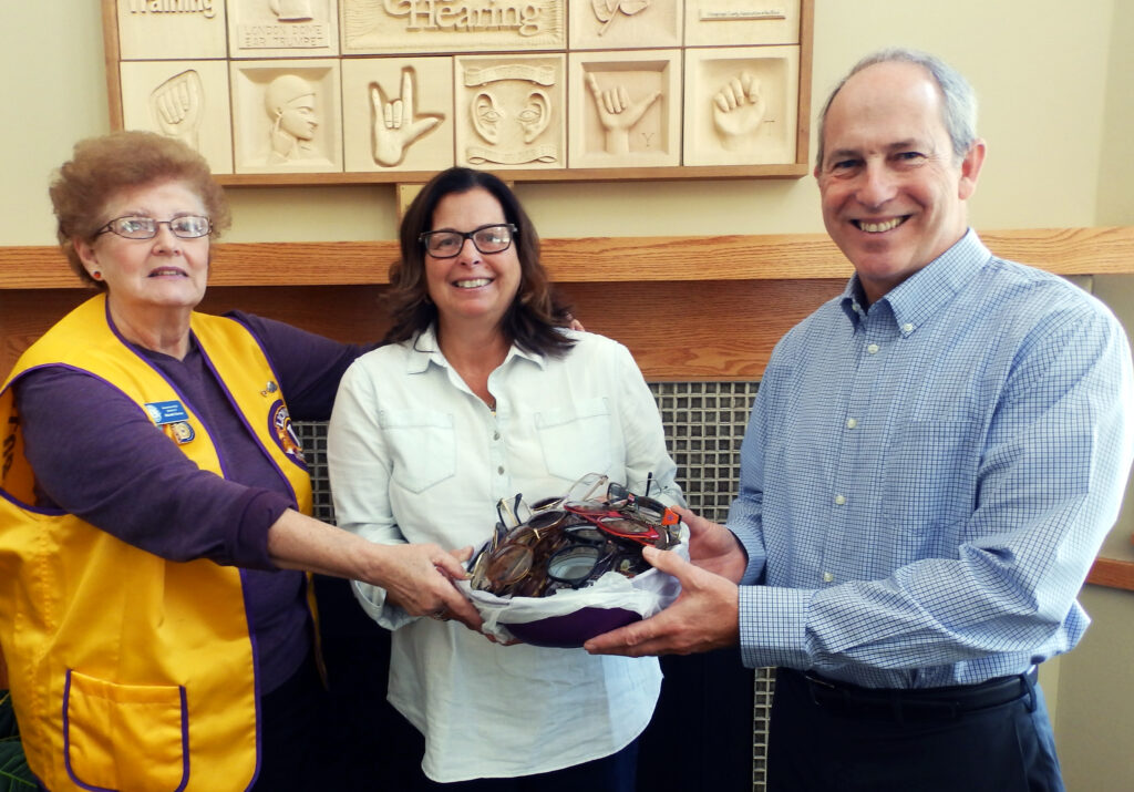 Roscoe Lions Club donates 342 pairs of eyeglasses to Sight and Hearing Center