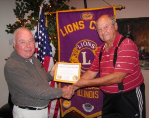 Winnebago Lions Club new member