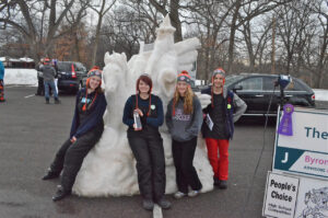 Byron High brings home ribbon from snow sculpting competition