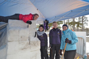 ‘Bago and Pec teams bring home awards in snow sculpting competition