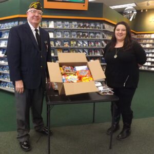Family Video, VFW Post 1461 donate to soldier