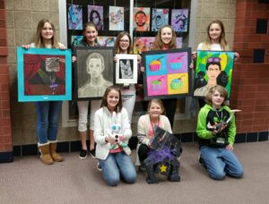 Roscoe student artists’ works on display at Rockford Art Museum.