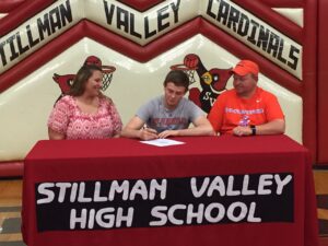 Stillman Valley High School announces two students continuing their academic and playing careers