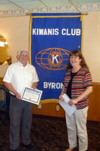 George Tolliver named Byron Kiwanis Lay Person of the Year