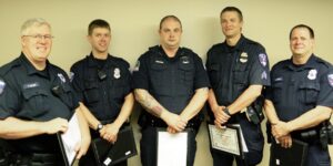 Firefighters thank police officers involved in rescue in May