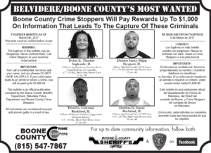 Boone County’s most wanted