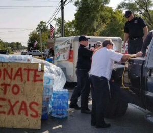 Local churches, fire department deliver help to hurricane victims