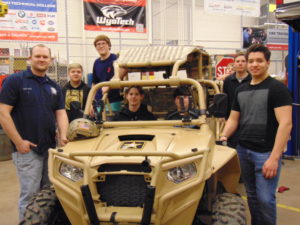 Army All Terrain Fighting Vehicle Team visits BHS