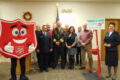 ANNE EICKSTADT PHOTO Belvidere Republican
	The Salvation Army Red Kettle Kickoff drew Belvidere dignitaries to support efforts to raise money for the hungry and disadvantaged in the area.