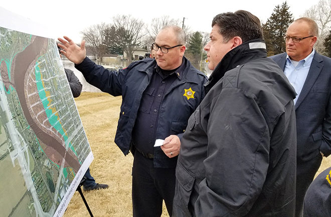 Gov. Pritzker Tours Flood-Impacted Areas in Northern Illinois