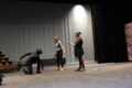 ANNE EICKSTADT PHOTO Belvidere Republican
	Audrea Cannon of Vertigo choreographs the fight and flight scenes with the students as they prepare to perform Peter Pan.