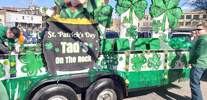 Tad’s On The Rock Wins Best Float