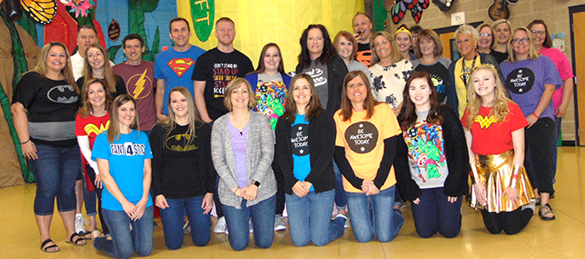 Teachers, Staff Recognized as ‘Super Heroes’ in Rockton School District