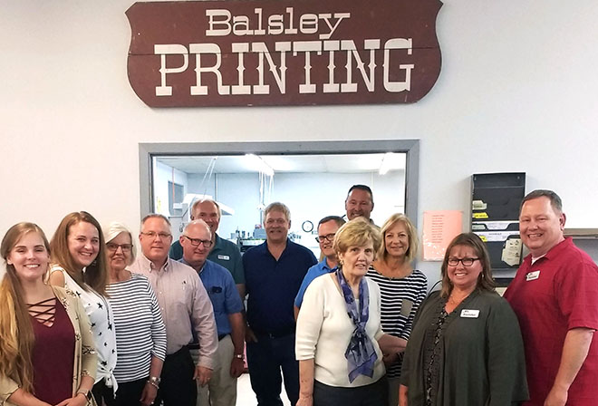 Members of eleV815 get to know local businesses with tour of Balsley Printing, Rockton Inn