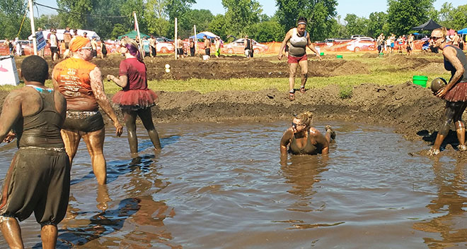 Mud volleyball raises funds for Epilepsy Foundation