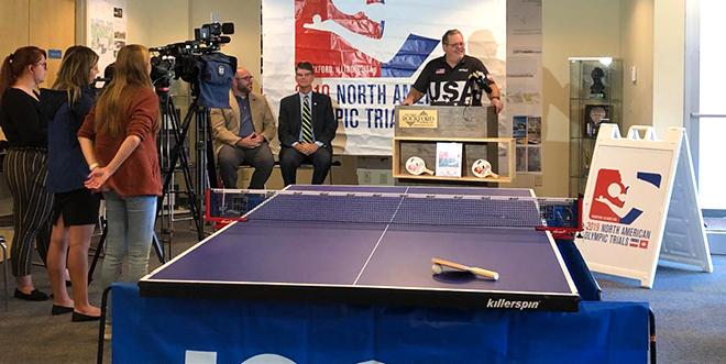 Community events held to support 2019 North American Olympic Table Tennis Trials in Rockford