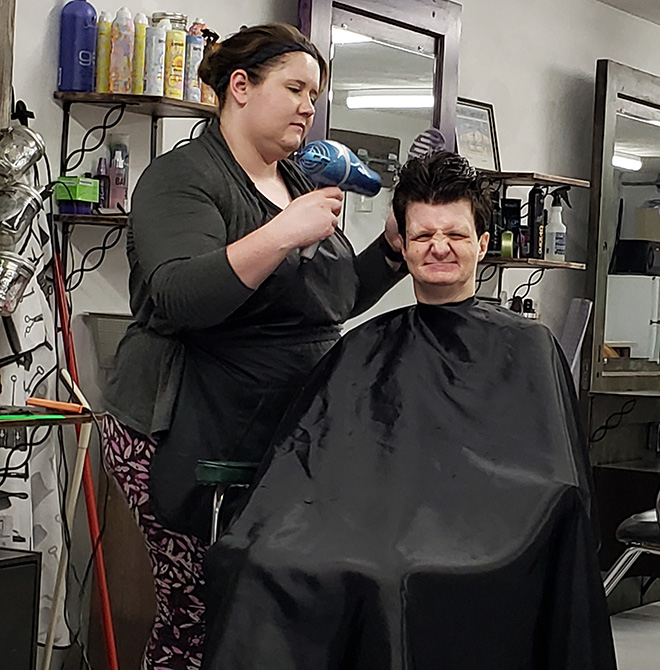 Local hairdresser makes lasting difference for people with disabilities
