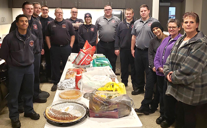 Thanksgiving at the fire station