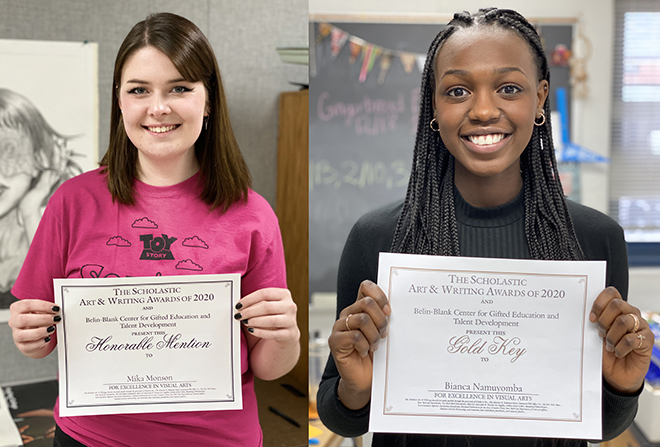 Winnebago High School students announced as 2020 Regional Scholastic Art & Writing Award recipients