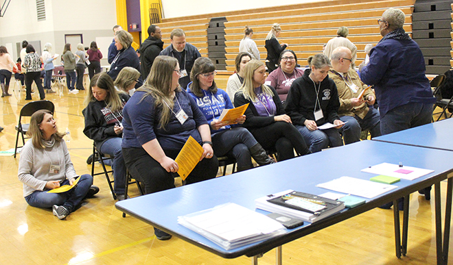Poverty Simulation conducted at Belvidere South Middle School