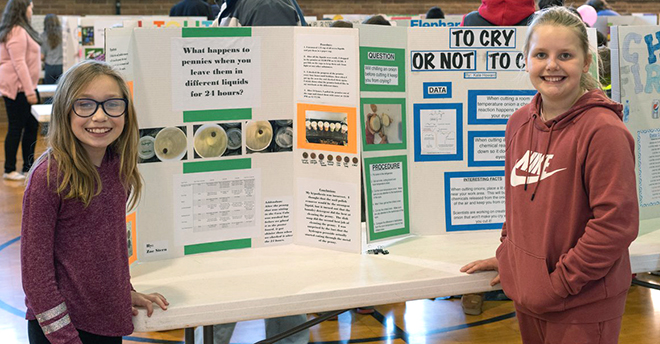 Pecatonica fourth graders host Science Fair 2020