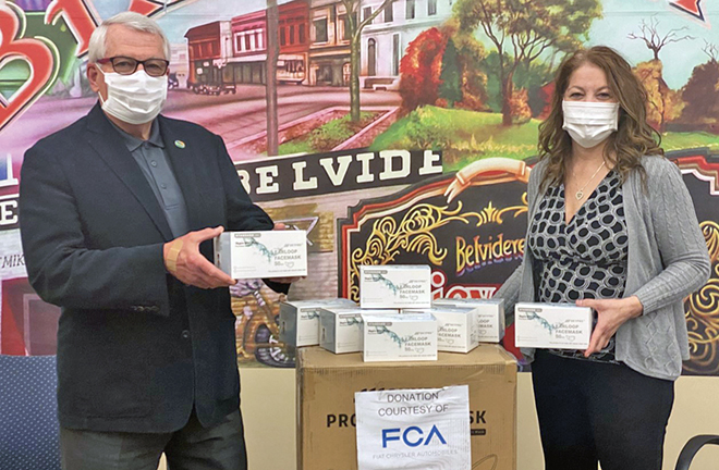 Fiat Chrysler Automobiles (FCA) donates 7,000 masks to Boone County