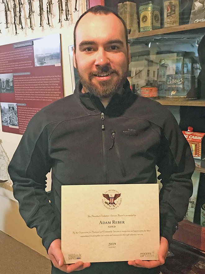 Reber awarded Presidential Volunteer Service Award