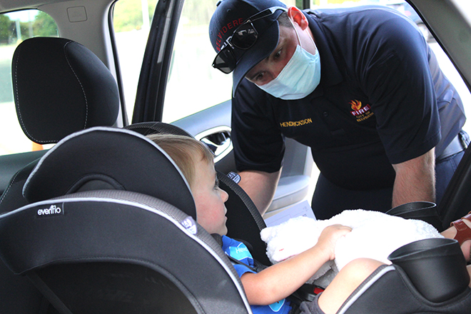 BFD helps community children stay safe in vehicles