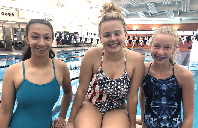 Freshman Zoe Shields’ record-setting day helps swim team win