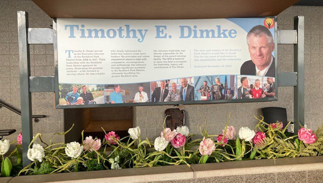 Largest Building on Mercyhealth Sportscore Two Campus named after former Rockford Park District Executive Director Tim Dimke