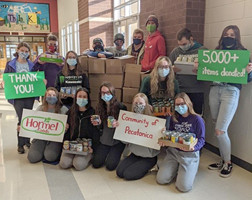 Pecatonica High School thankful for support shown by community and Hormel Foods 