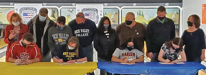 Three Lady Huskies will continue bowling at Rock Valley College