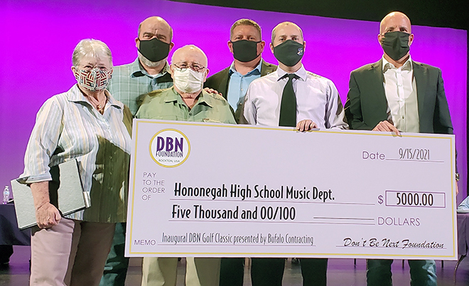 Hononegah School board recognizes students; donations given