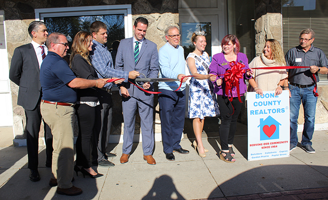 Grand Re-Opening of Boone County Realtors in Belvidere is a festive event
