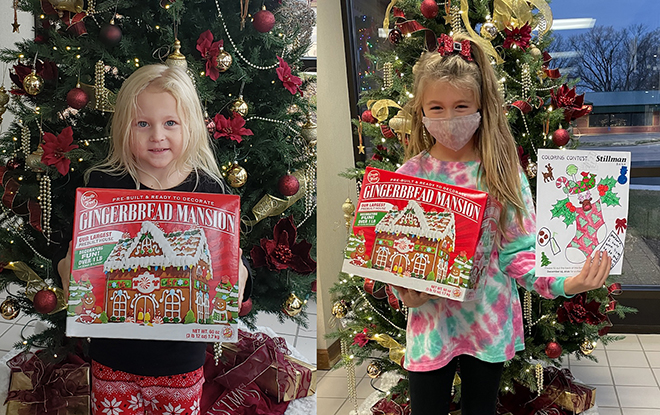 Stillman Bank announces winners of Christmas Coloring Contest