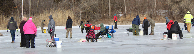 Chilly Ice Fishing Clinic draws the adventurous into Spencer Park