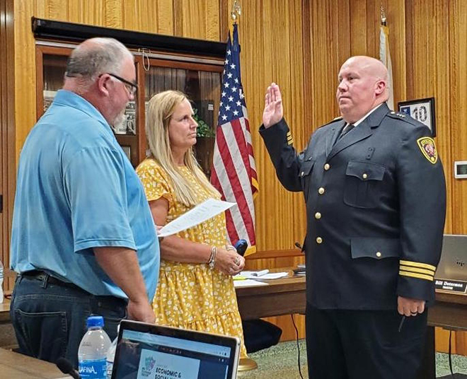 Pec Police Chief formally accepts leadership role