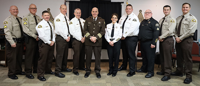 Six promoted and two new hires for the Boone County Sheriff’s Dept.