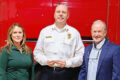 SUBMITTED PHOTO Tempo
	From left: COUNTRY Financial associate agent Megan Gunnarsson, Stillman Valley Fire Chief Chad Hoefle, and COUNTRY Financial representative Kerry Wickler.