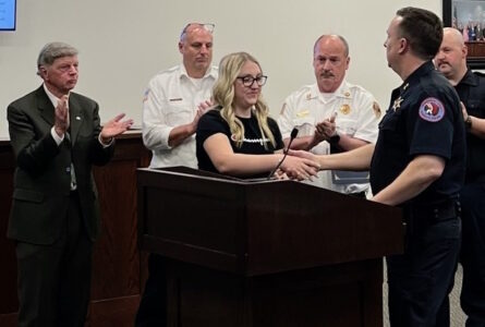 VILLAGE OF MACHESNEY PARK PHOTO The Journal
	Cassidy Davenport was honored for saving the life of a choking child with CPR she had recently learned.