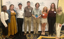 SUBMITTED PHOTO Tempo
	The SVHS Environment Club has won the Hutchcroft Environmental Youth Award from the Keep Northern Illinois Beautiful Foundation. The club, pictured here with the award (from left): Nola Ivy-Friberg, Aidan Oates, Zavier Meraz, Micah Reed, Storm Hickey, Delaney Connors, Bailee-Jo Nelson, and Alexis Camp.