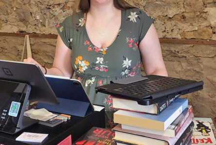 GEORGE HOWE PHOTO The Gazette
	Emily Gibson is the owner/operator of The Novel Spot, a new bookstore in Pecatonica.