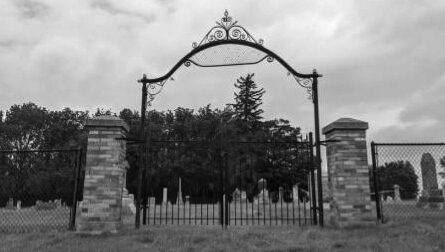 COURTESY PHOTO Belvidere Republican
   Blood’s Point Cemetery main entrance.