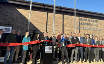 PARKS CHAMBER OF COMMERCE PHOTO The Journal
	Local officials participated in a ribbon-cutting ceremony in celebration of remodeling at Village Hall.