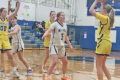 TRENTEN SCHEIDEGGER PHOTO The Gazette
	Micayla Peterson defends near the three-point line.